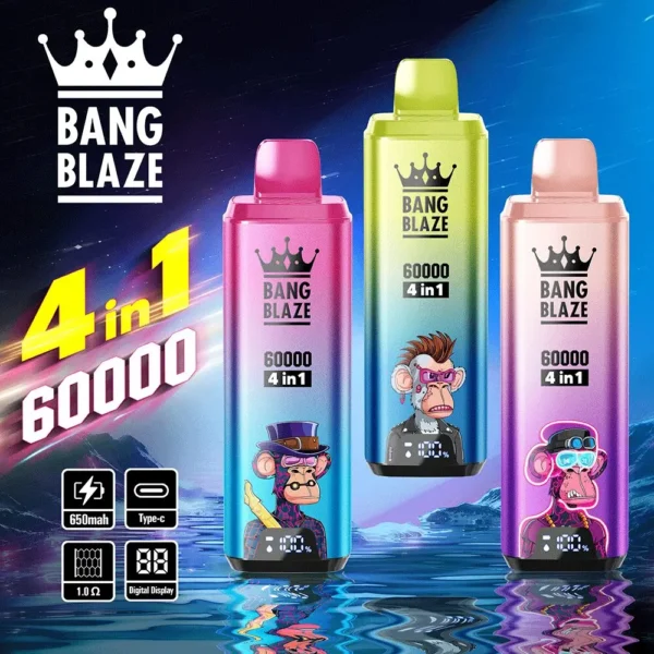 Bang Blaze 60000 Puffs 4 az 1-ben Aromás Vape – Egyszer használatos Vape