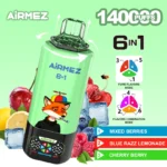 Airmez 140K Puffs 140000 6-in-1 Nagykereskedelmi Eldobható E-Cigaretta – Prémium Vaping Élmény Kiváló Árban - Image 4