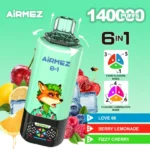 Airmez 140K Puffs 140000 6-in-1 Nagykereskedelmi Eldobható E-Cigaretta – Prémium Vaping Élmény Kiváló Árban - Image 9