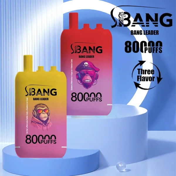 Bang Leader 80000 Puffs – 3 az 1-ben Ízek: A Tökéletes Vaping Élmény