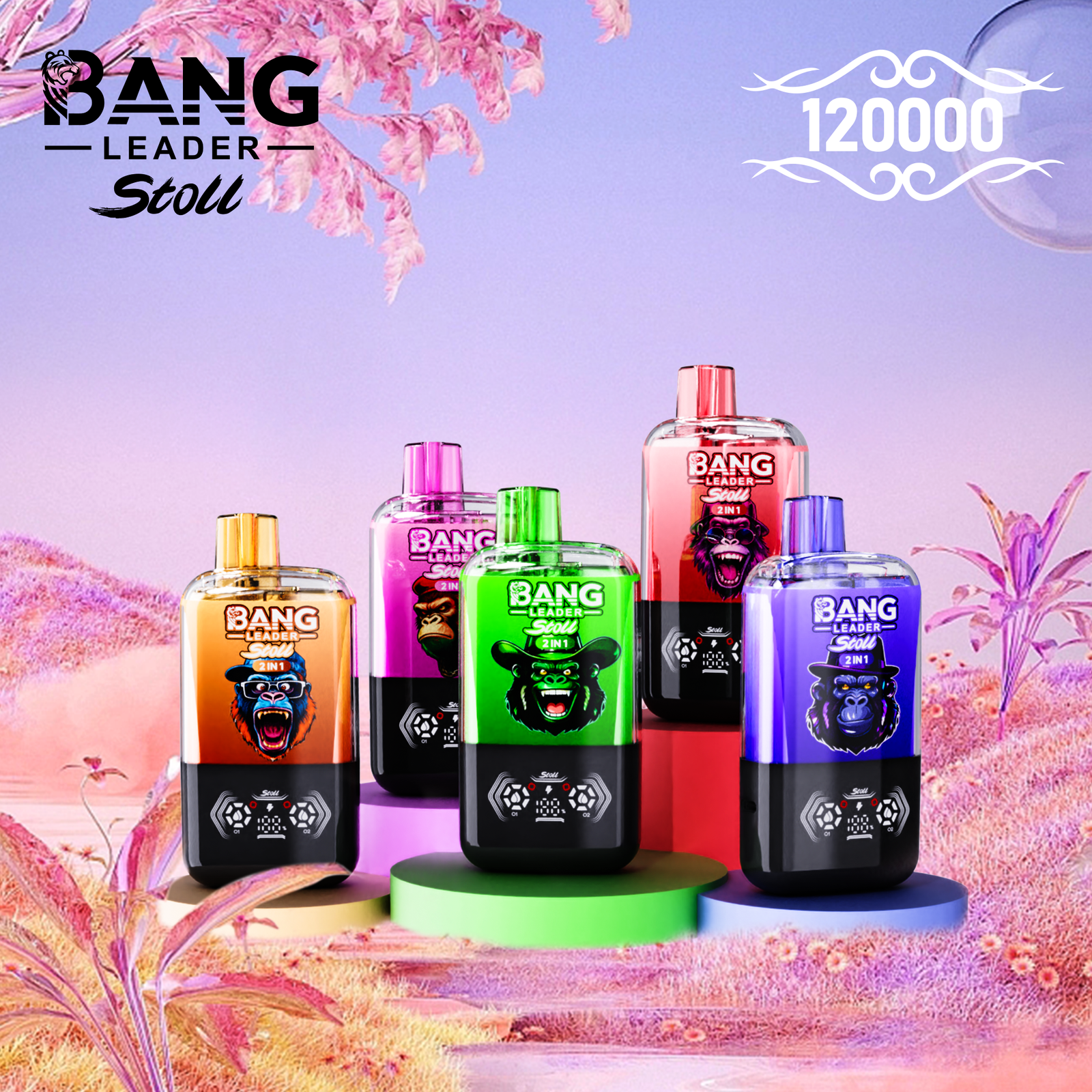 Bang Leader Stoll 120k Puffs Product main image Bang Leader Stoll 120K Puffs – 2 íz egy készülékben - Image 1