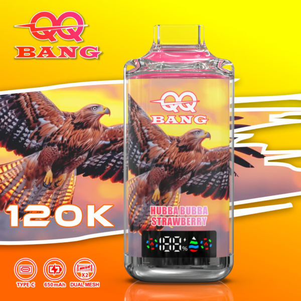QQ BANG 120K - Hubbabubba Strawberry