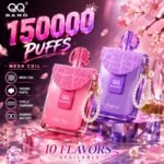 QQ BANG 150K Puff – 150 000 Puff, Dual Mesh, USB Type-C Újratölthető Eldobható Vape